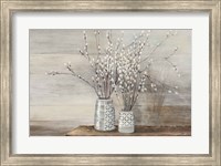 Pussy Willow Still Life with Designs Fine Art Print