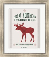 Northern Trading Moose Feed Fine Art Print