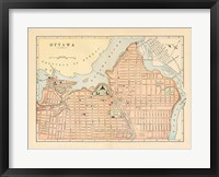 Map of Ottawa Fine Art Print
