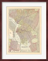 Map of Brooklyn Fine Art Print