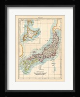 Map of Japan Fine Art Print