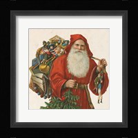 Victorian Santa III Framed Print