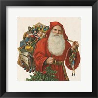 Victorian Santa III Framed Print
