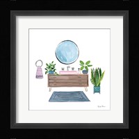 Green Bathroom I Framed Print