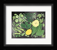 Fruitie Smoothie III on Black Framed Print