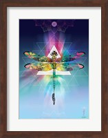 Cosmic Dragonfly Fine Art Print