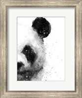 Panda At Attention Fine Art Print