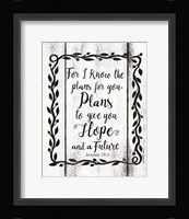 Plans to Give You Hope Fine Art Print