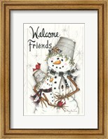Welcome Friends Snowmen Fine Art Print