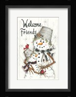 Welcome Friends Snowmen Fine Art Print