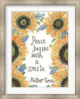 Peace Mother Teresa Fine Art Print