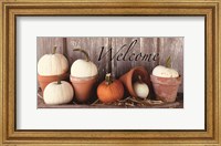 Welcome Pumpkin Shelf Fine Art Print