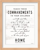 Teach These Commandments Fine Art Print