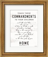 Teach These Commandments Fine Art Print