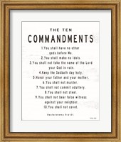 The Ten Commandments Fine Art Print