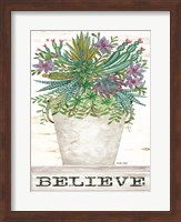 Believe Succulents Fine Art Print