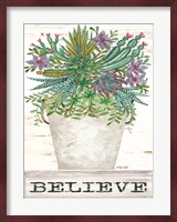 Believe Succulents Fine Art Print