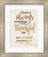 Thankful for Wine and Pie Fine Art Print