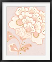 Flora Chinoiserie V Textured Terra Fine Art Print