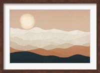 Mojave Mountains and Moon Fine Art Print