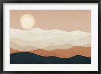 Mojave Mountains and Moon Fine Art Print