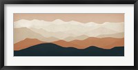 Terra Cotta Sky Mountains Framed Print