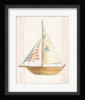 Floursack Nautical VII no Words Framed Print