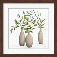 Natural Bouquet I White Fine Art Print