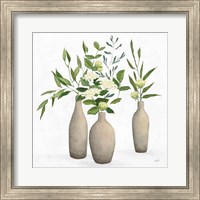 Natural Bouquet I White Fine Art Print