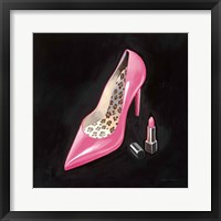 The Pink Shoe II Crop Framed Print