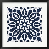 Blue and White Tile IV Fine Art Print