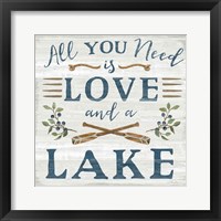 Lakeside Retreat VI Framed Print