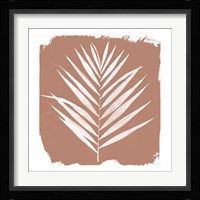 Nature by the Lake - Frond III Warm Sq Framed Print