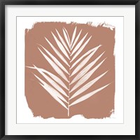 Nature by the Lake - Frond III Warm Sq Framed Print
