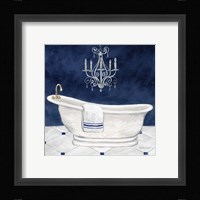 Navy Blue Bath I Fine Art Print