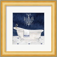 Navy Blue Bath I Fine Art Print