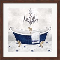 Navy Blue Bath II Fine Art Print