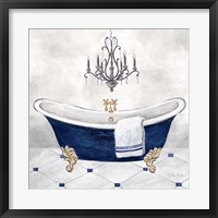 Navy Blue Bath II Fine Art Print