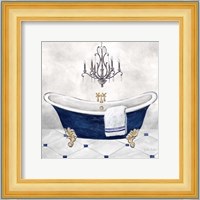 Navy Blue Bath II Fine Art Print