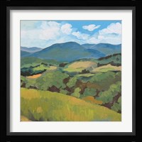 Green Hills Square Fine Art Print