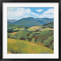 Green Hills Square Fine Art Print