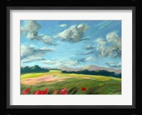 Scarlet Meadow Green Fine Art Print