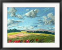 Scarlet Meadow Green Fine Art Print
