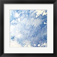 Earth Blues Abstract square Fine Art Print