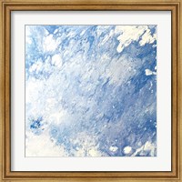 Earth Blues Abstract square Fine Art Print