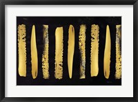 Golden Stripes II Framed Print