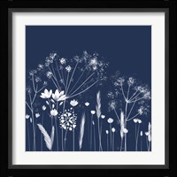 Indigo Flowers I Fine Art Print