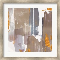 Icescape Abstract Grey Gold I Fine Art Print
