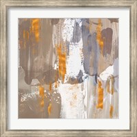 Icescape Abstract Grey Gold III Fine Art Print