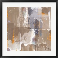 Icescape Abstract Grey Gold IV Framed Print